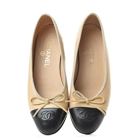 chanel ballerinas beige